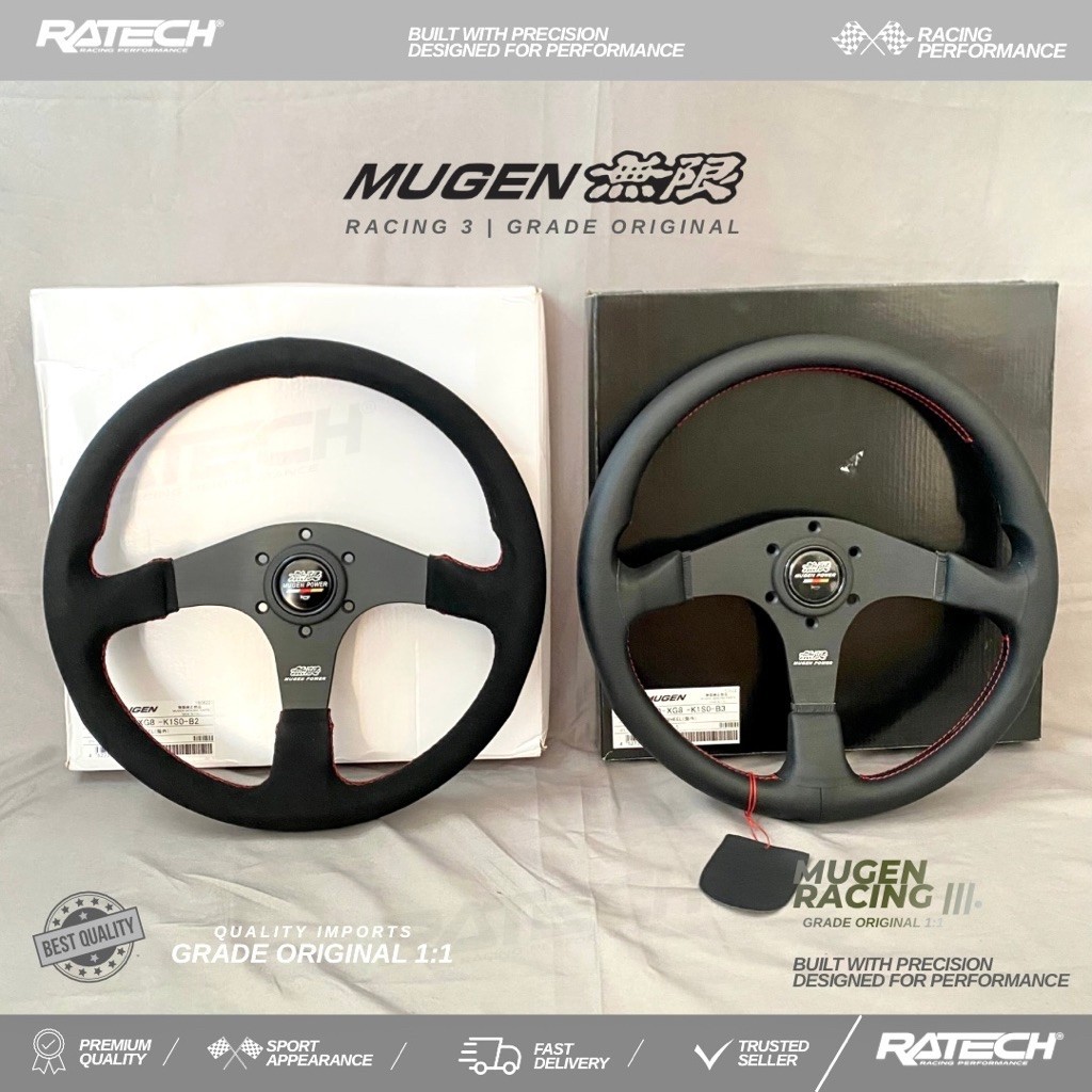 MUGEN RACING 3 GRADE PREMIUM STEERING WHEEL | MUGEN RACING 3 STEERING WHEEL GRADE PREMIUM