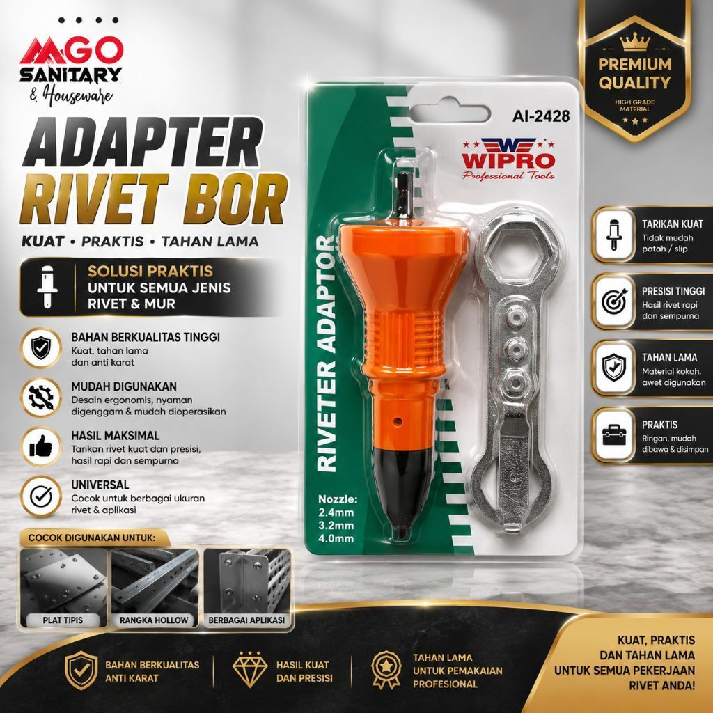 WIPRO ADAPER RIVET BOR / BOR RIVETER
