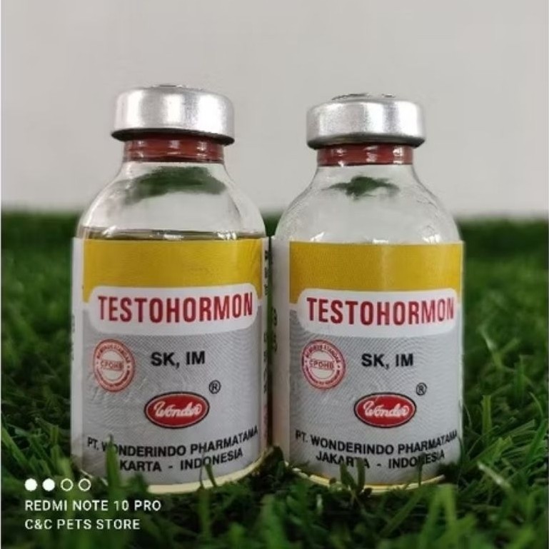 Testohormon 20 ml - Obat Hormon Reproduksi Hewan Jantan Betina 5 ml 20 ml