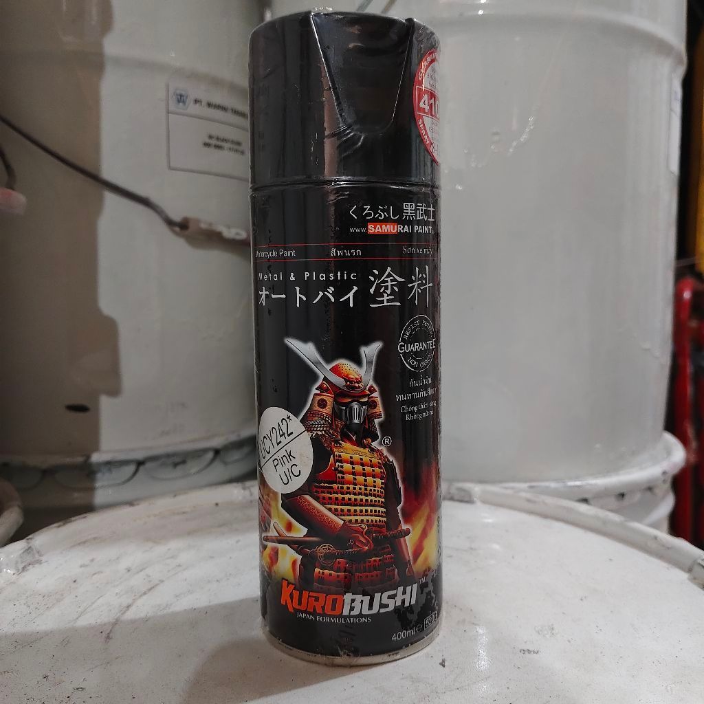 Pilox Samurai Paint UC Y242* Pink 400ml - Cat Semprot Warna Pink Cerah Solid
