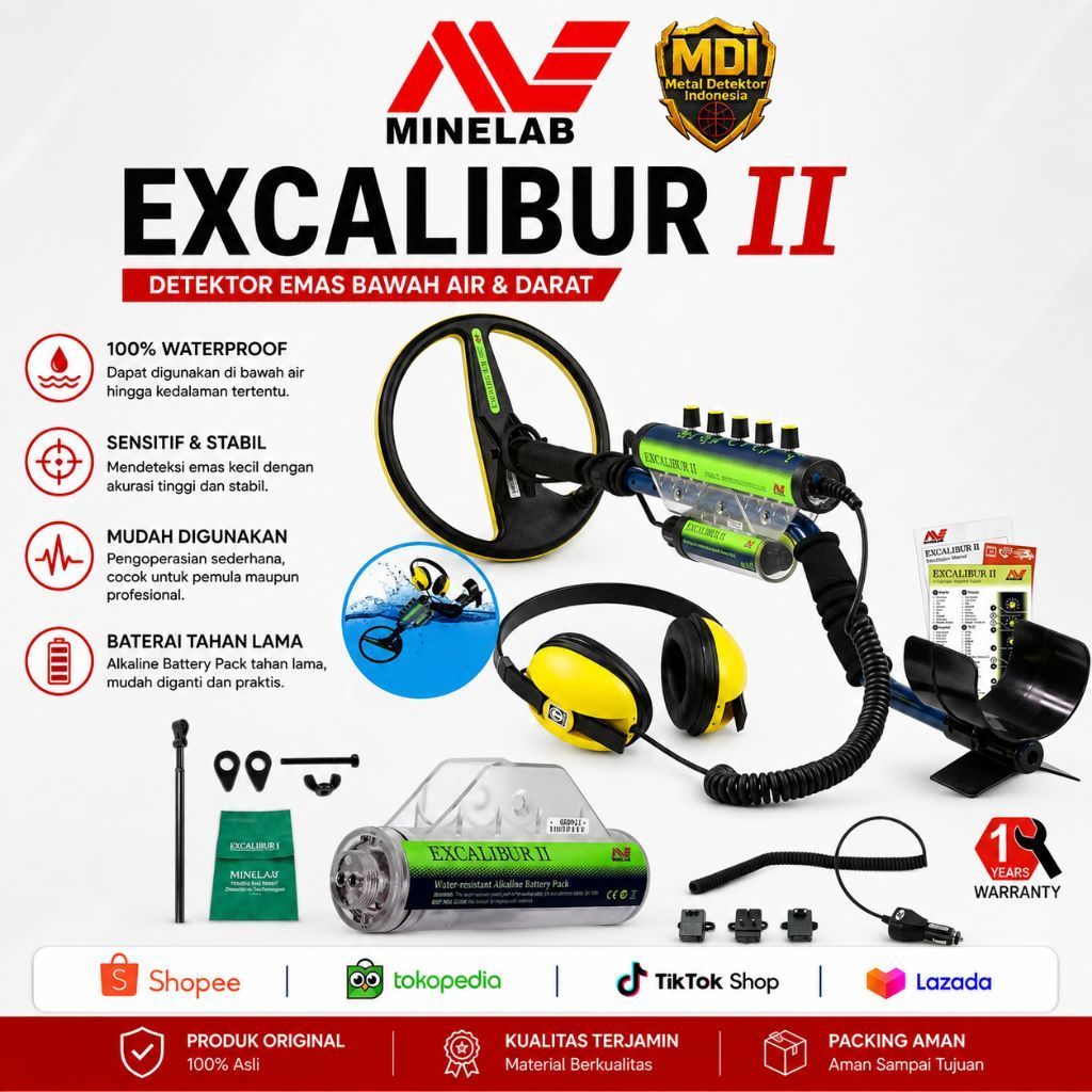 Excalibur II Metal Detector Minelab