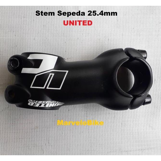 Promo Head Stem Sepeda 25.4mm Standar Merk UNITED Stem Sepeda MTB Fixie Balap UNITED Diskon