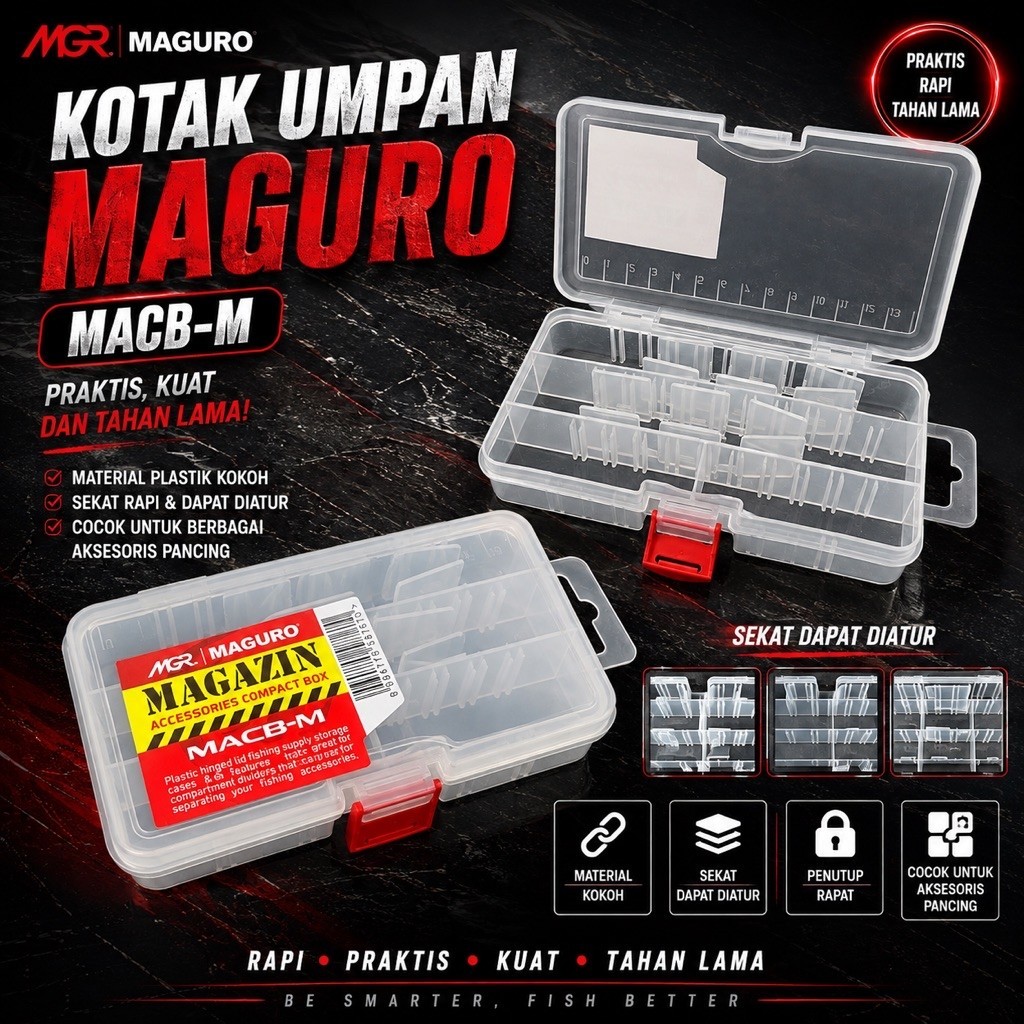 Kotak Pancing MAGURO MAGAZIN MACB-M / Tackle Box Maguro