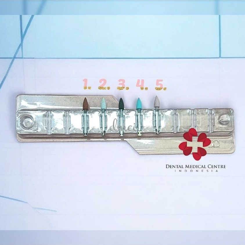 DMCI Bur Rubber Flame Dental/ Bur Poles Gigi