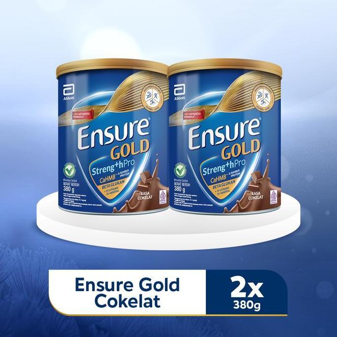 Ensure Gold Rasa Coklat 2x380g - Nutrisi Dewasa & Lansia