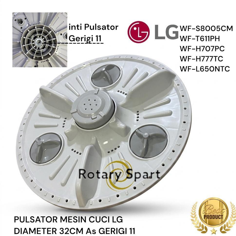 Pulsator LG Diameter 32CM As Gerigi 11 WF-S8005CM WF-T611PH WF-H707PV WF-H777TC WF-L650NTC
