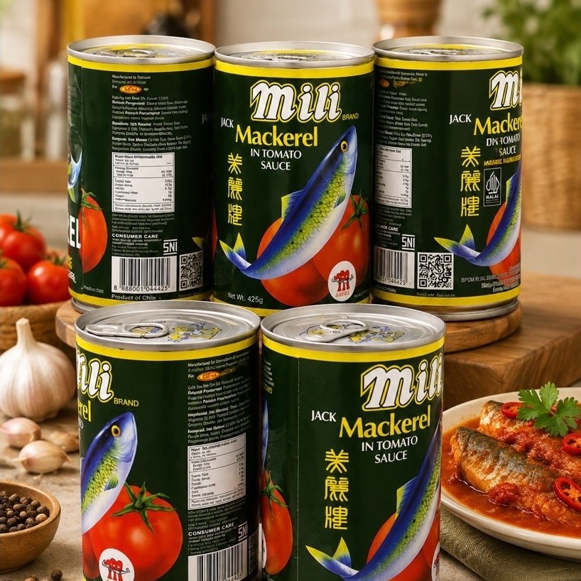 Sarden Mili 425 gr Asli Malaysia Singapore - Mackerel Mili