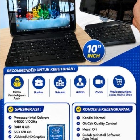 Tablet FUJITSU ARRW | Normal | Siap Pake untuk Sekolah & Kerja