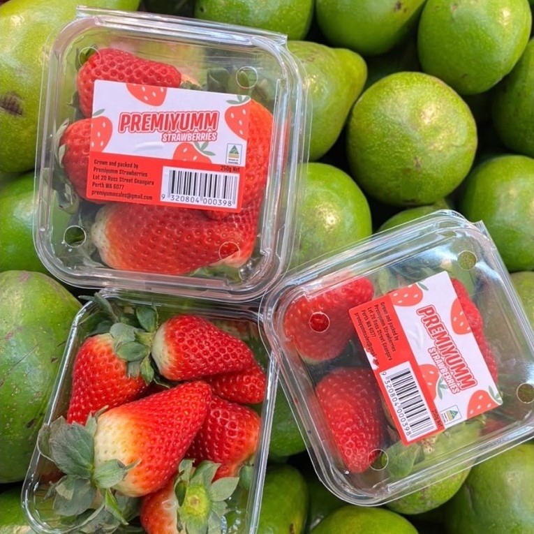 Strawberry jumbo -Strawberry australia super - Buah strawberry import fresh jumbo 250 grm