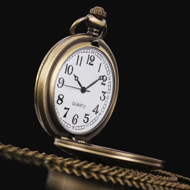 Jam Saku Kerangka Romawi Vintage Pocket Watch Antung Kuno Jam Saku Gerakan Kuarsa