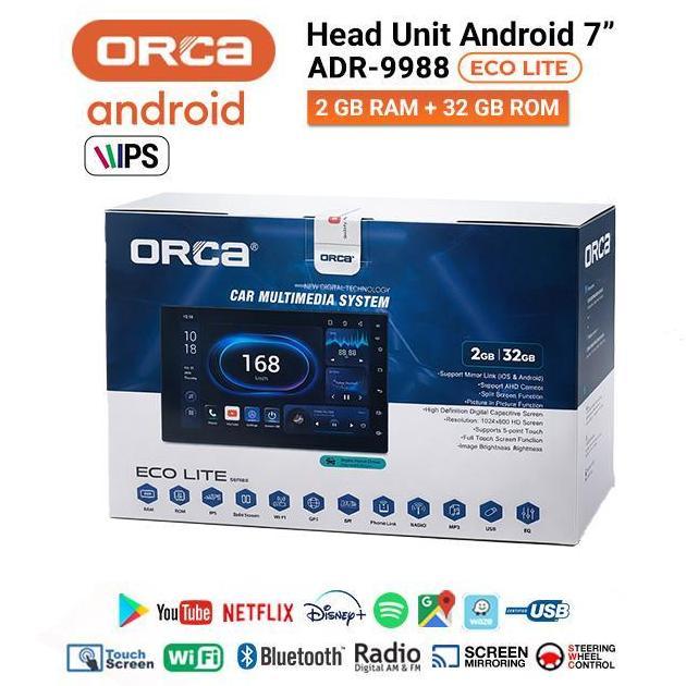 Head Unit Android Orca Eco Lite 7 inch/ Orca ADR 9988 7inch 2/32