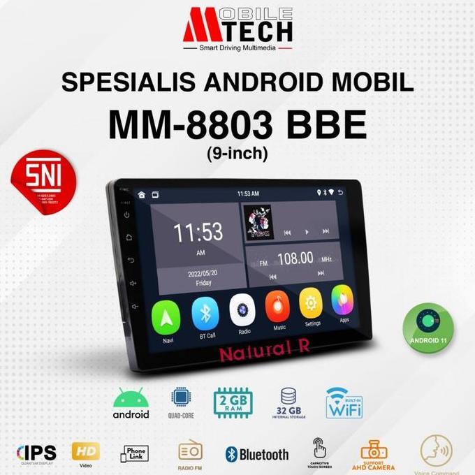 HEADUNIT ANDROID MTECH MM-8803 9/10 INCH RAM 2GB + 32GB