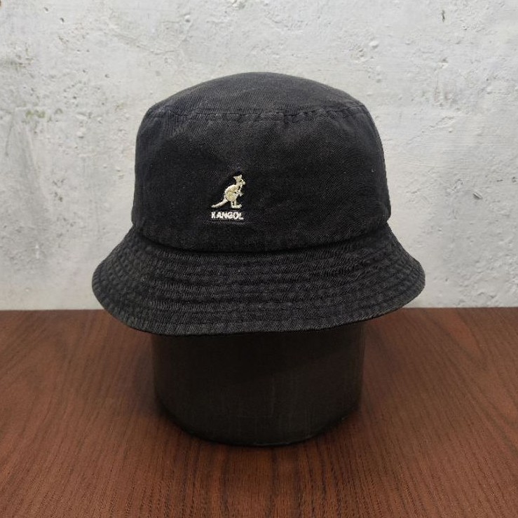 Kangol bucket hat bucket kangol original warna washing full tag