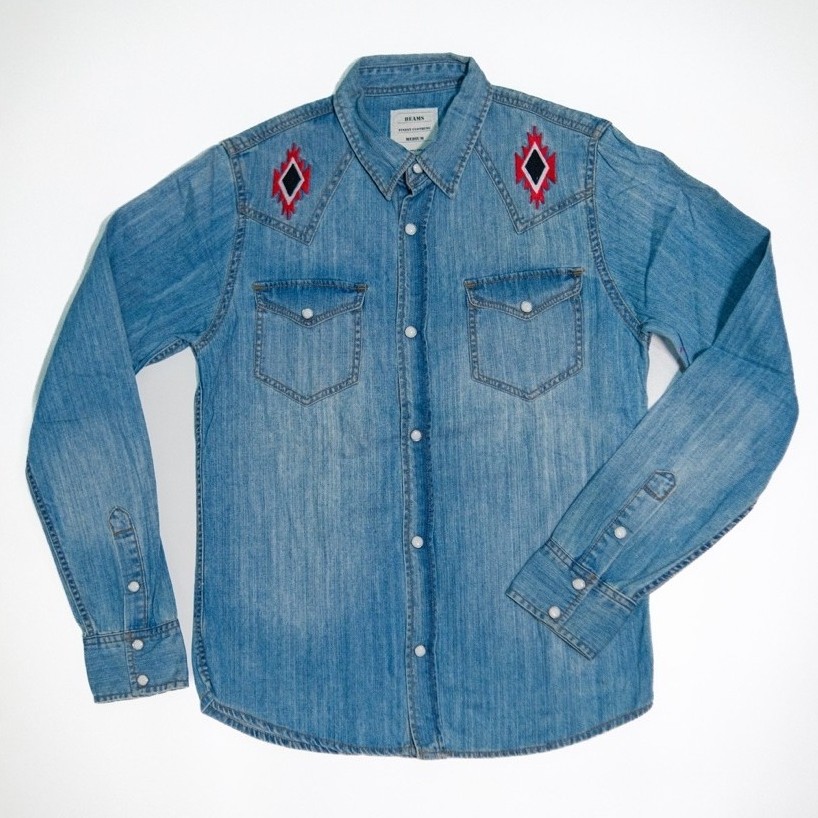 BEAMS Western Denim Japan with Snap Button Original - Size M