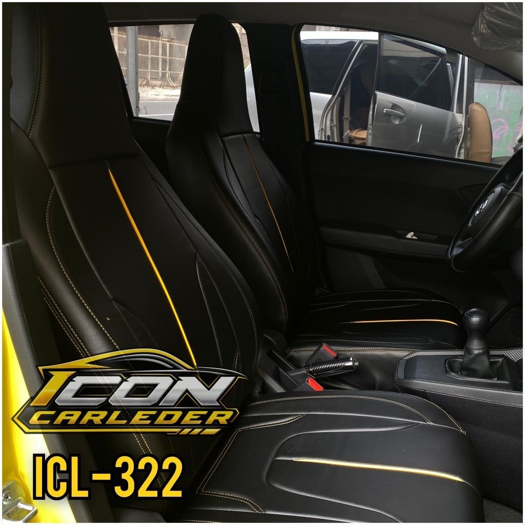 Sarung jok mobil bahan kulit sintetis premium anti uv cover jok agya ayla ignis brio vios rocky raiz
