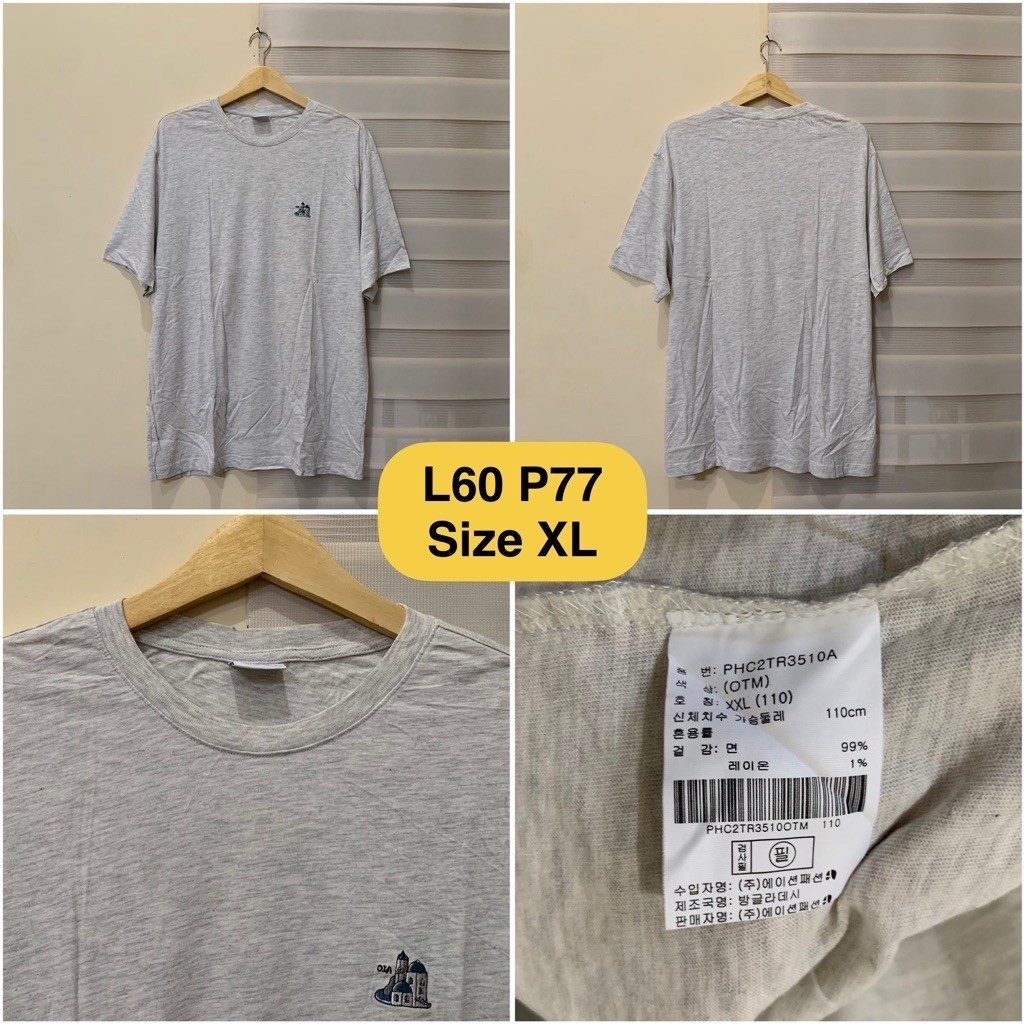 Kaos Polham x koshort Warna Abu Original