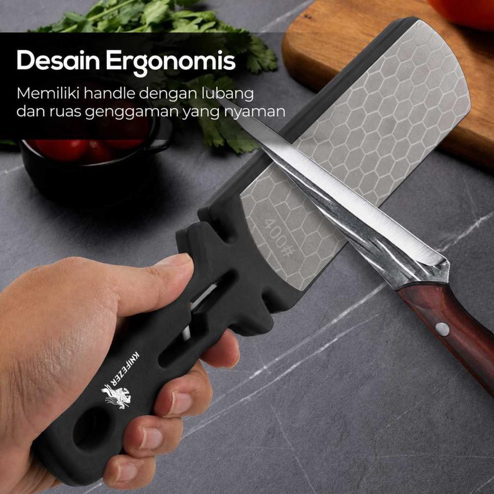 Pengasah Pisau 5 in 1 Double Side Diamond Sharpening Knife - B216L