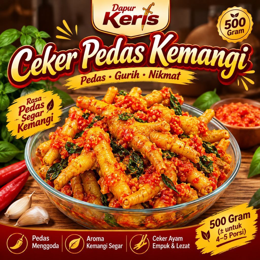 Ceker Pedas Kemangi 500 Gram Frozen