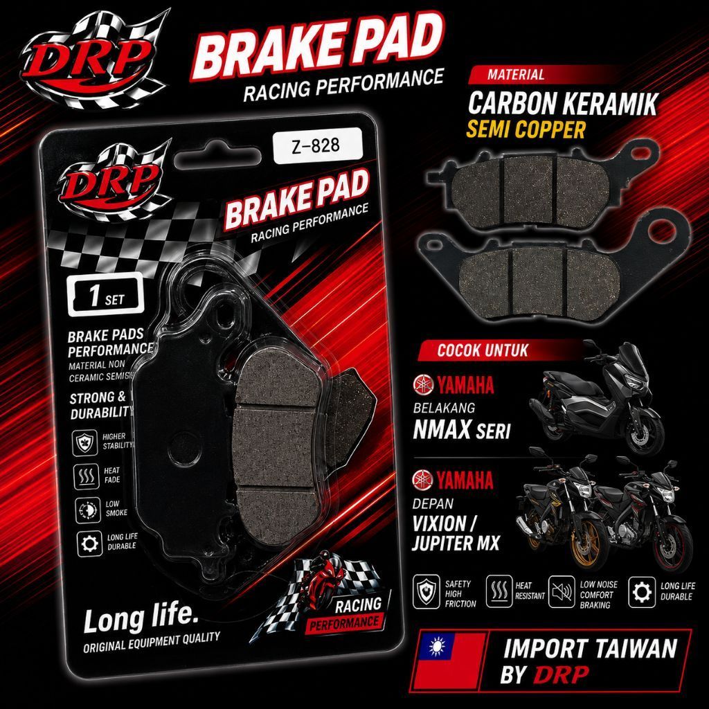 kampas rem Carbon Keramik Semi Copper untuk YAMAHA depan : Jupiter MX Jupiter MX R15 Vixion Vixion N