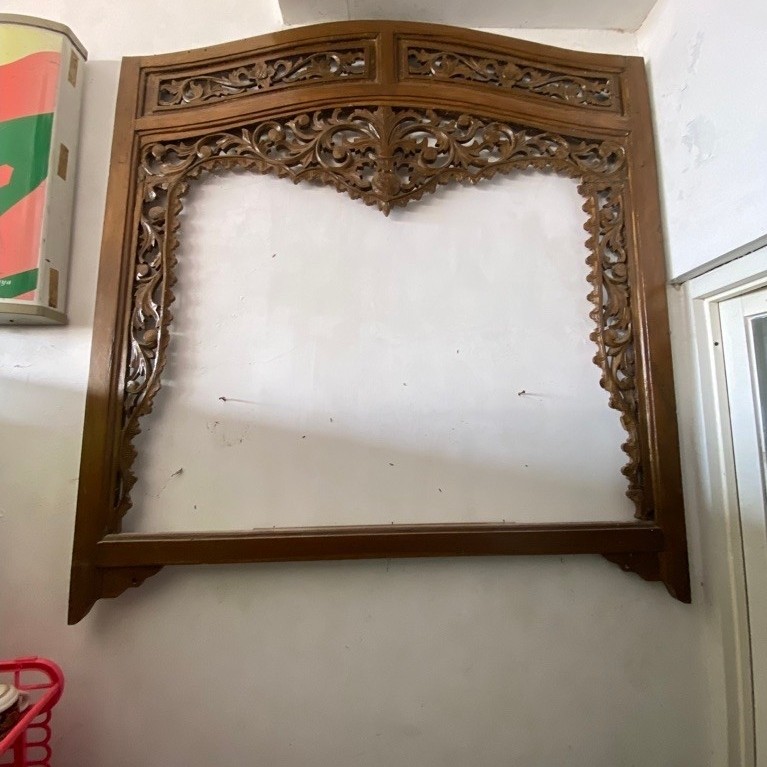 UKIRAN CERMIN TIMBUL ASLI JATI KUNO