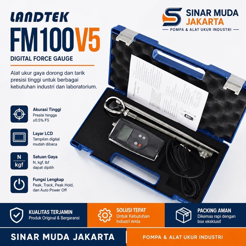 Landtek FM100V5 Portable Water Flow Meter | Portable Water Current Meter