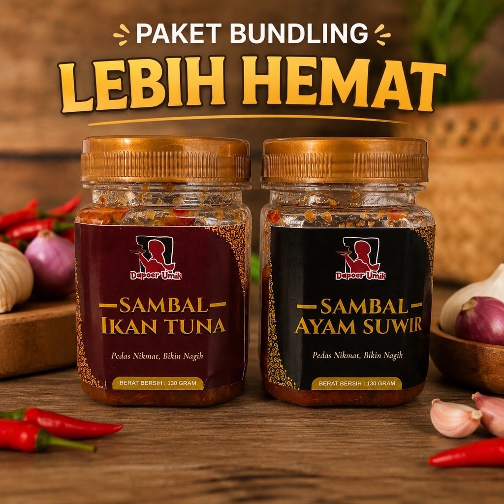 Paket Sambal Ikan Tuna & Sambal Ayam Suwir