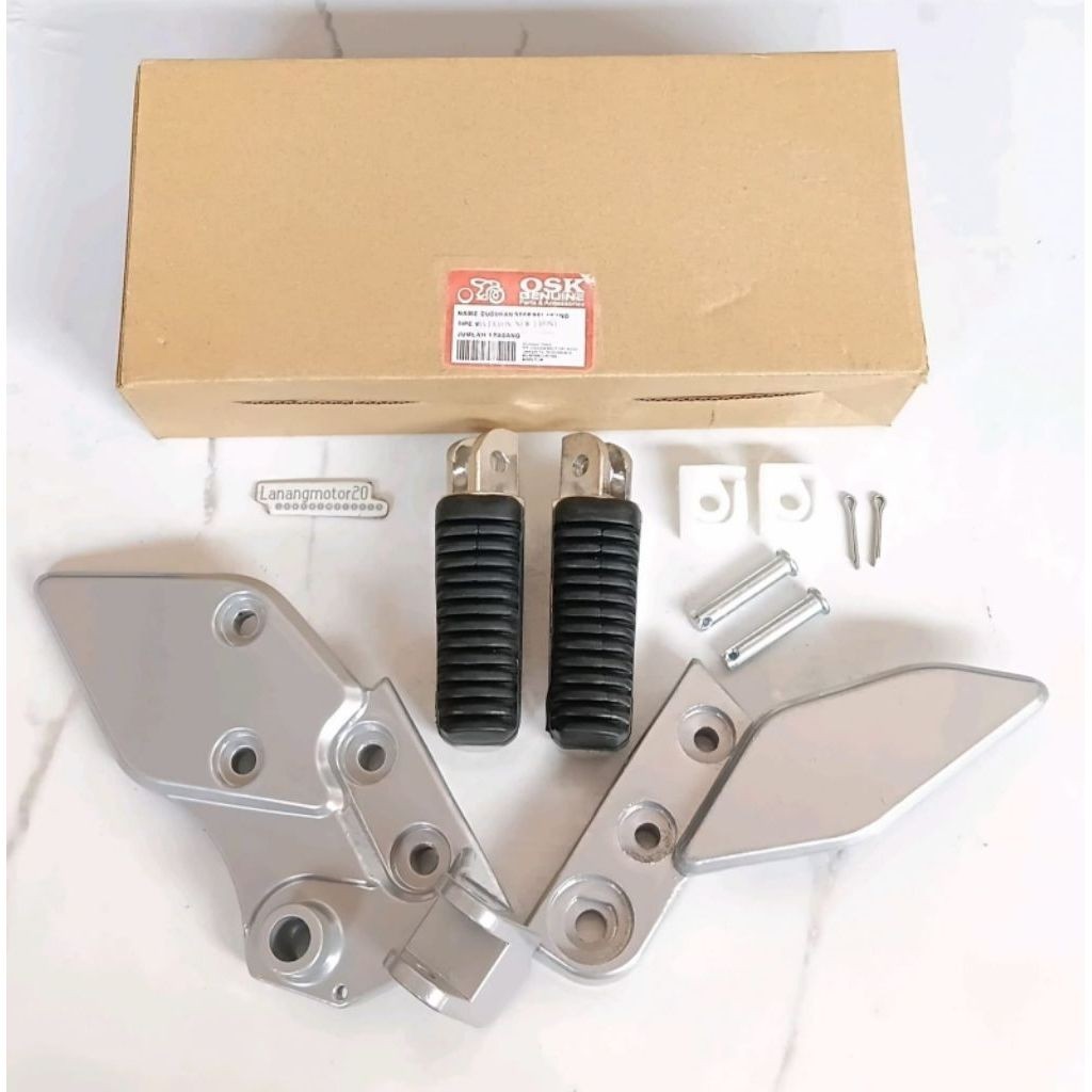 DUDUKAN STEP FOOSTEP DEPAN PLUS KARET VIXION NEW NVA NVL 2013-2017 SEPASANG