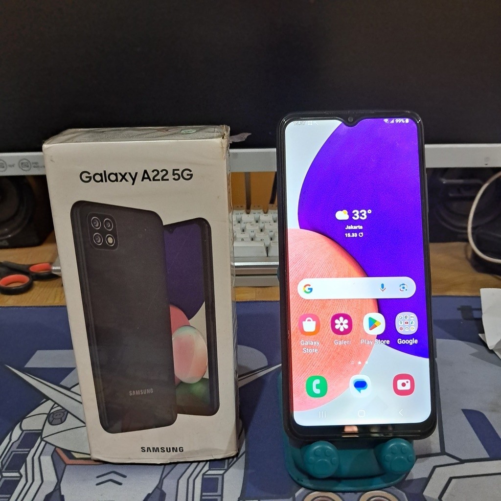 Seken Samsung A22 5G Fullset pemakaian pribadi