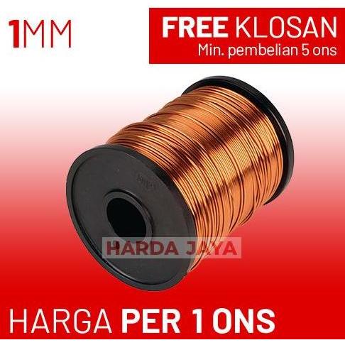 KAWAT EMAIL TEMBAGA 1MM