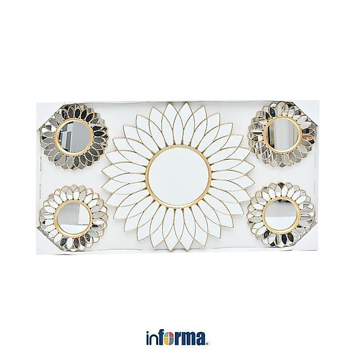 SALE Informa Hiasan Dinding Set 5 pcs Km35 - Gold Wall Art Dekorasi Dinding Wall Decoration