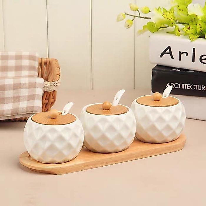 Tempat Bumbu Estetik Tempat Bumbu White Edition Liberty Tempat Bumbu Dapur Murah/Sale