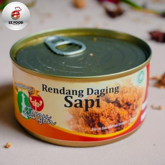 Rendang Daging Sapi Temu Kaleng Makanan Kaleng Ez Food Jogja