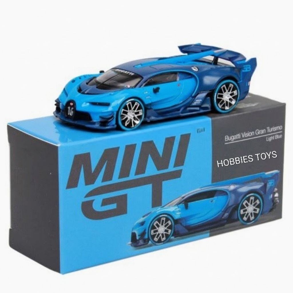 Mini GT 266 Bugatti Vision Gran Turismo Light Blue
