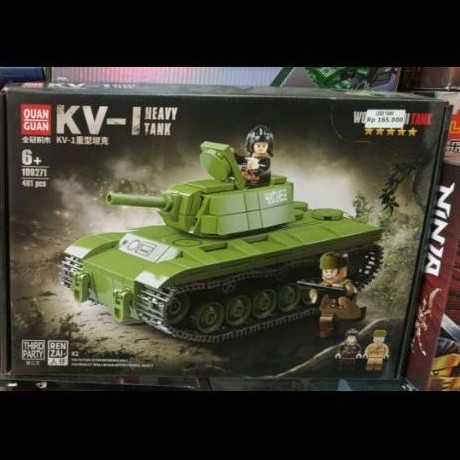 Set Mainan Blok KV-1 Heavy Tank QUAN GUAN 108271 461 pcs Mainan Konstruksi Tank