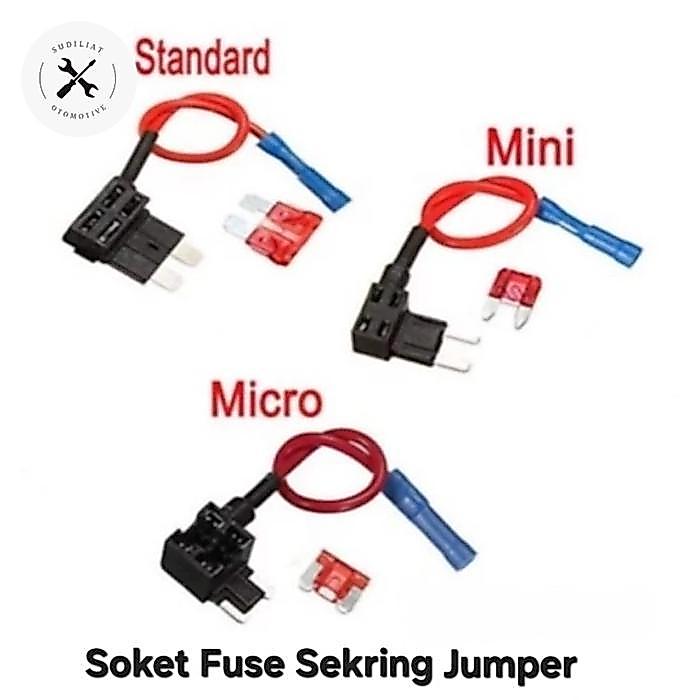 Soket Fuse Tap Sekring Jumper Kabel Untuk Motor & Mobil - Fuse Tap Jumper