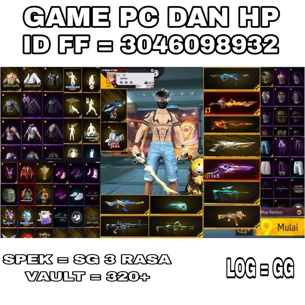 akun freefire sultan termurah