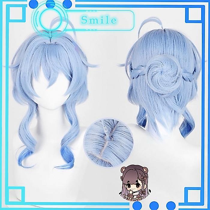 Ganyu Wig Kualitas Tinggi Wig Ganyu Genshin Kualitas Tinggi
