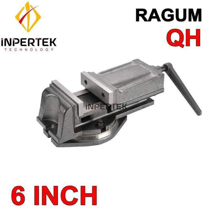 ISANOTEK Ragum 6" QH 160 mm Catok 6 Inch Vise Meja Mesin Tanggem Putar Derajat