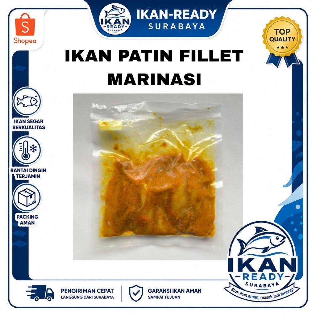 Ikan Patin Fillet Marinasi Premium | Ikan Patin Fillet Bumbu Siap Masak | Patin Frozen Tanpa Tulang