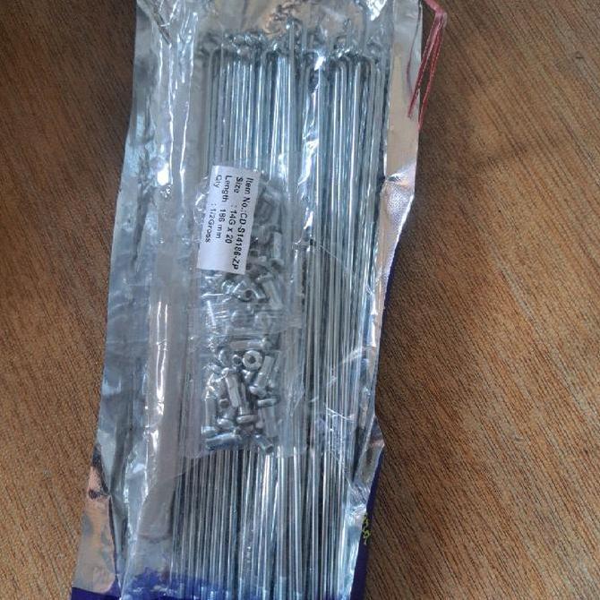 Jari-Jari / Ruji 20 inch 14G Per 72Pcs Untuk 2velg BMX