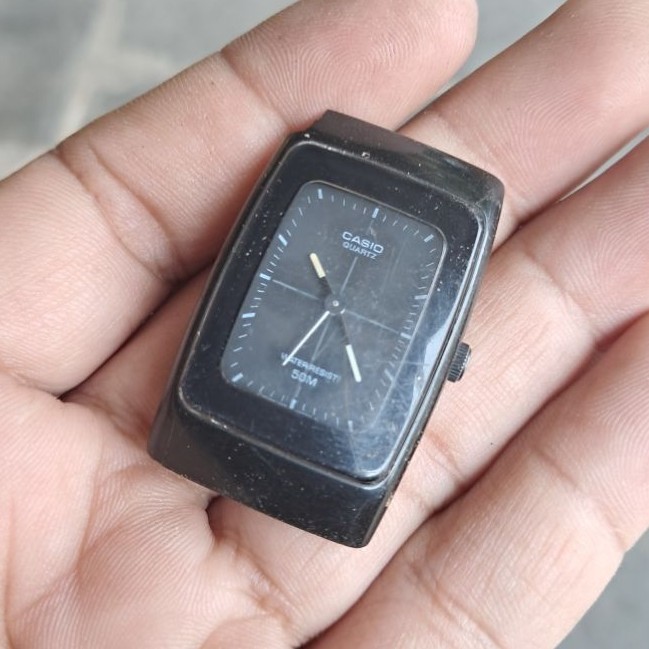 Jam casio MRW 10 tank off bahan