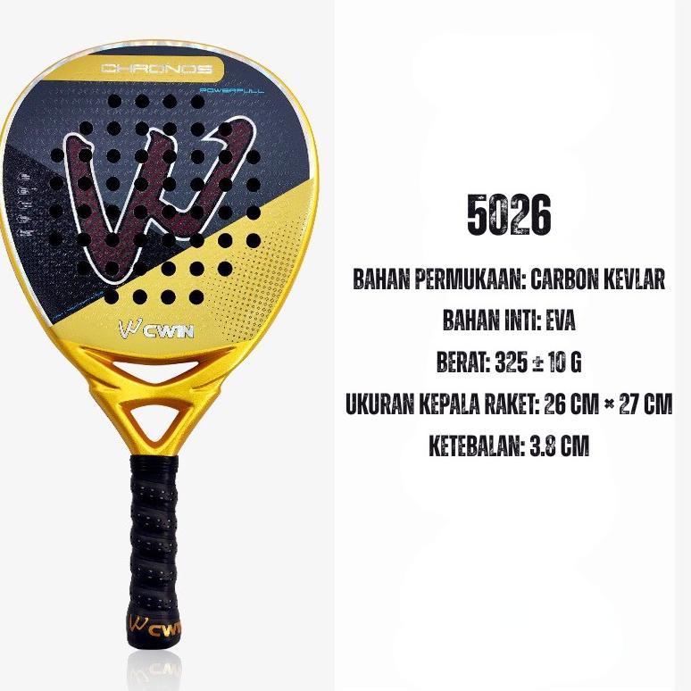 HOT DEALS ABSPORTS - RAKET PADEL CAMEWIN 5026 CHRONOS KEVLAR CARBON / PADEL RACKET
