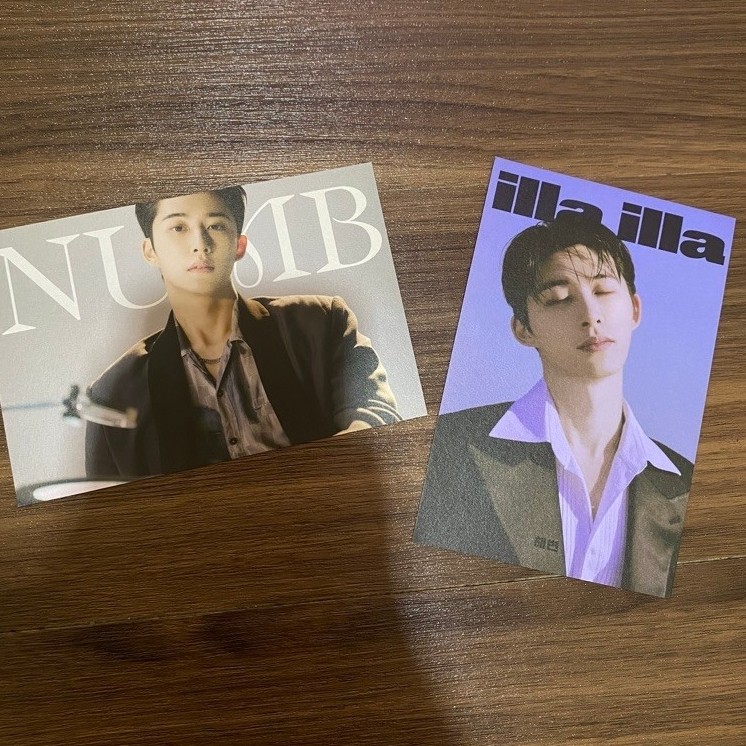 POSTCARD B.I HANBIN ALBUM WATERFALL