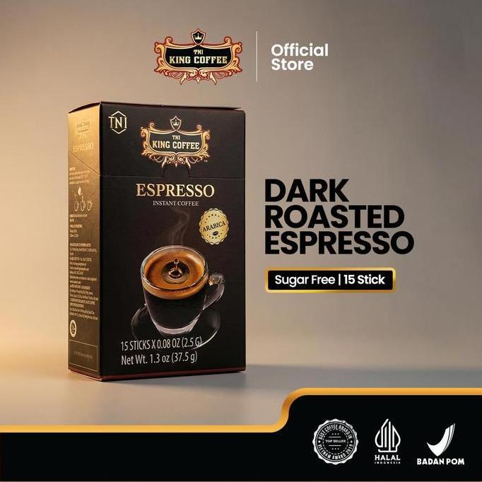 Kopi Hitam Instan Import Vietnam Tanpa Ampas Espresso Trung Nguyen King Coffee Isi 15 Stik - Sugar F