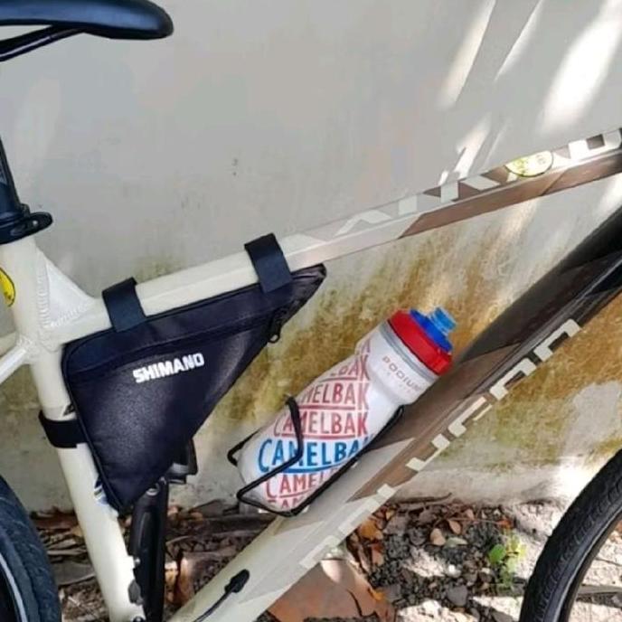 Promo Tas segitiga kecil sepeda Tas penyimpanan alat sepeda tas sepeda tas segitiga sepeda tas frame