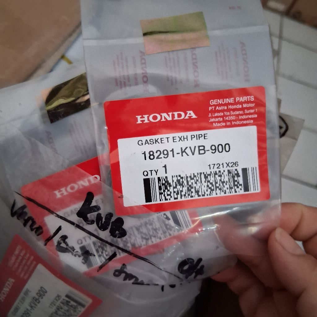 Paking Asbes Knalpot GENIO BEAT LED 2020 DELUXE Vario 110 Beat Scoopy Spacy karbu original AHM
