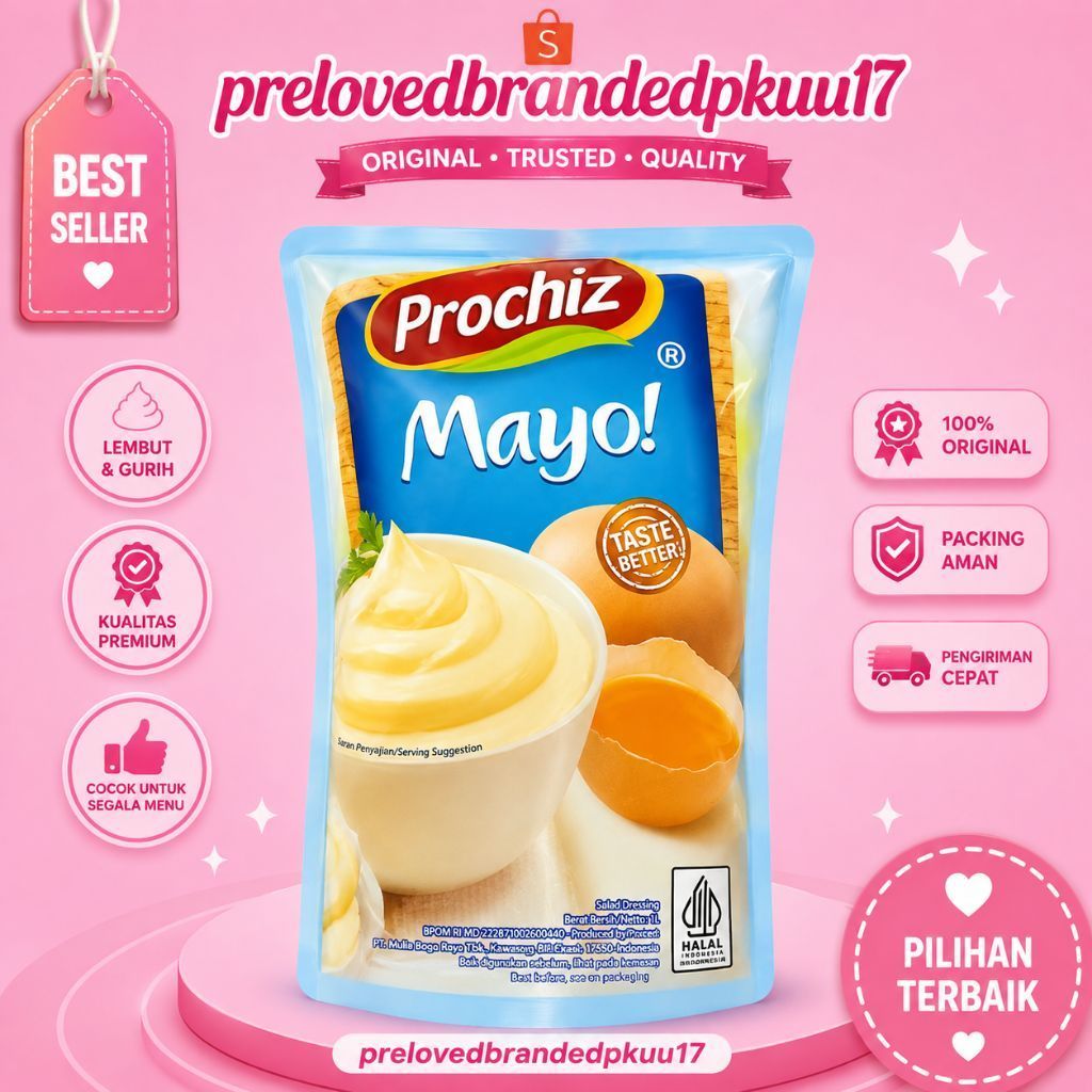 Prochiz Mayo Salad Dressing 1 Liter - Prochiz Mayonaise