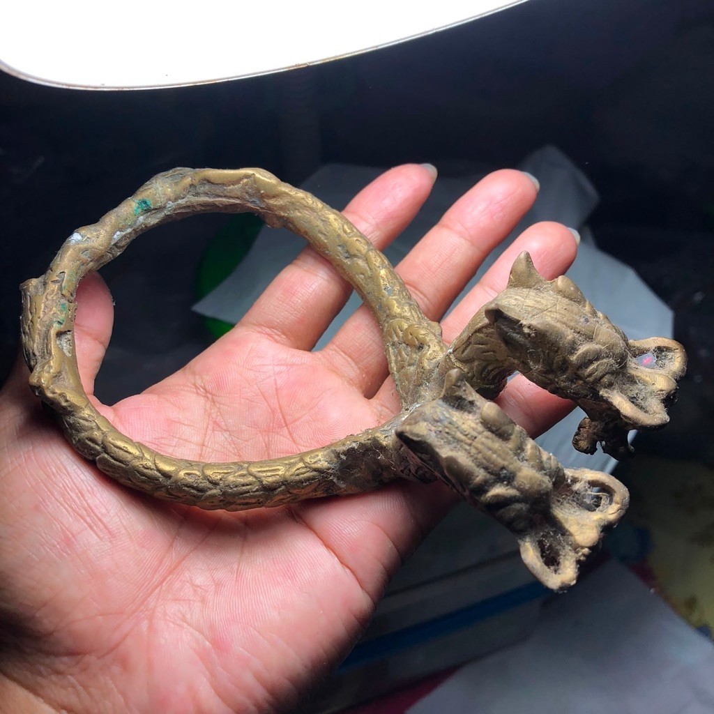 Gelang dari Kuningan Gambar Naga
