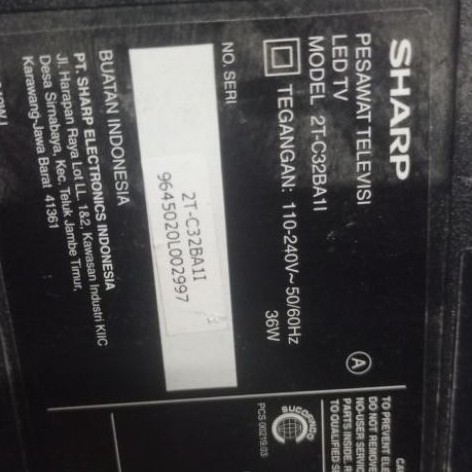 maindboard led tv sharp 32in