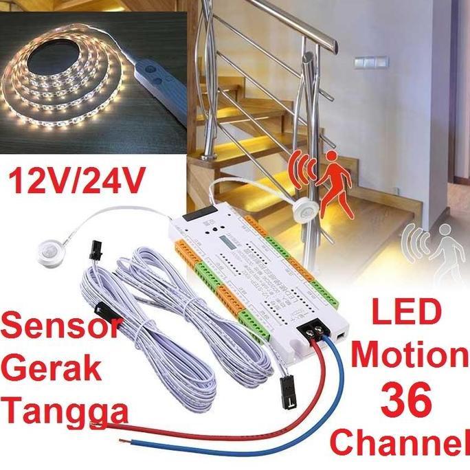 LED Motion Sensor Lampu Strip Sensor Gerak Tangga LED Fleksibel